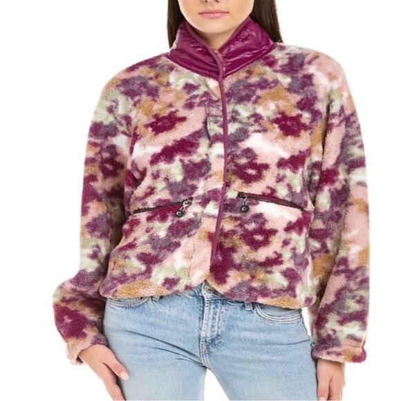 Johnny Was Calme Camo Fleece Jacket - Picture 2 of 9